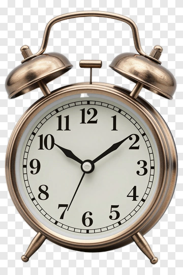 Classic Alarm Clock PNG