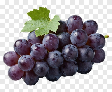 Fresh Bunch Of Grapes With Leaf PNG