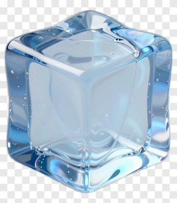 Clear Ice Cube PNG