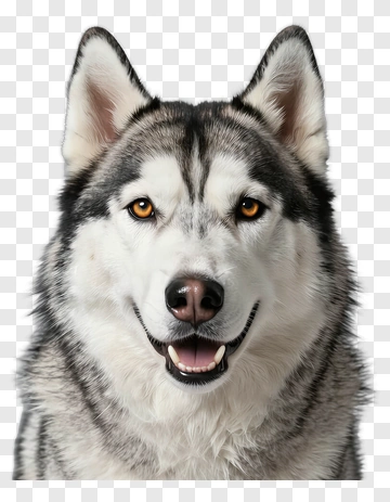 Siberian Husky Dog Smiling PNG