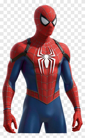 Spider-Man Character In Red And Blue Costume PNG