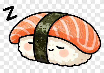 Sleeping Sushi Roll PNG