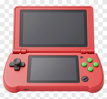 Red Handheld Gaming Console PNG