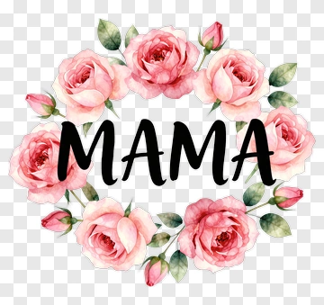 Floral Mama Wreath PNG