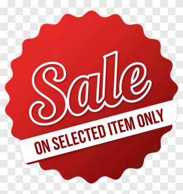 Sale On Selected Item Only PNG