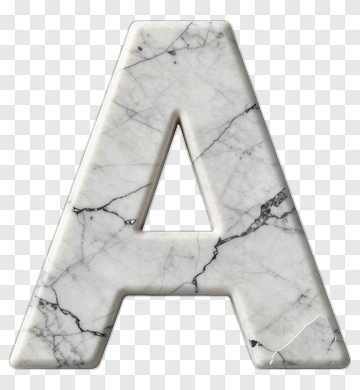 Marble Letter A PNG