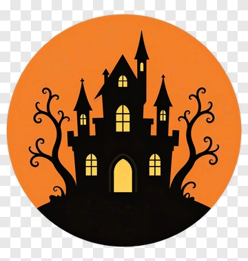 Halloween Castle Silhouette PNG