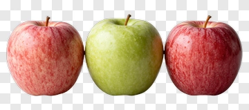 Three Apples Including A Green Apple PNG