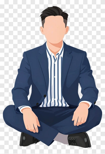 Businessman Sitting In A Suit PNG