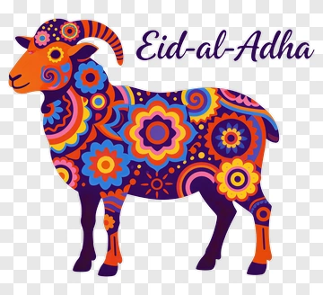 Colorful Sheep For Eid-Al-Adha Celebration PNG