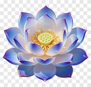 Colorful Lotus Flower PNG