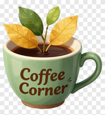 Coffee Cup With Leaves PNG