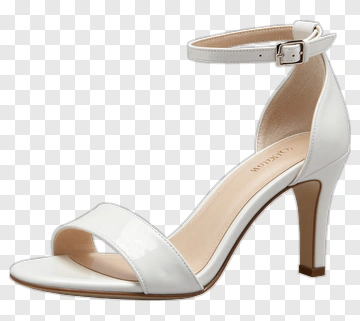White High Heel Sandal PNG