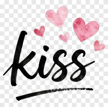 Kiss With Hearts PNG
