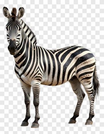 Zebra Standing In Profile PNG