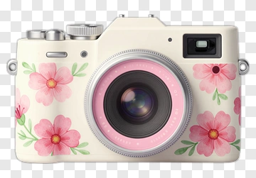 Floral Camera PNG