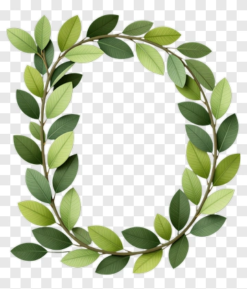 Green Leaf Wreath PNG