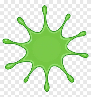 Green Splash Shape PNG