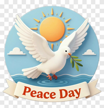 Dove Holding Olive Branch For Peace Day PNG