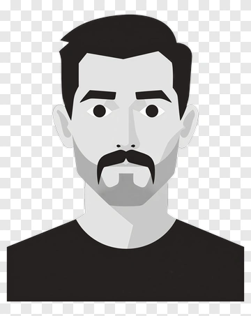 Vector Man With Beard PNG