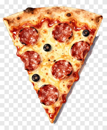 Pepperoni Pizza Slice PNG