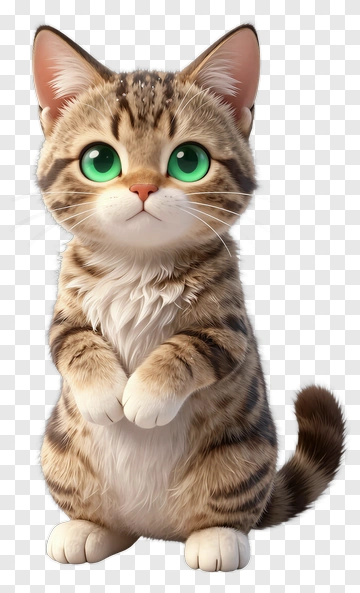Cute Cartoon Cat PNG