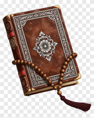 Decorative Book With Prayer Beads PNG