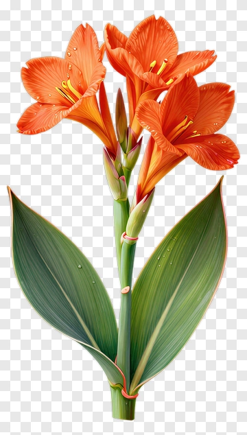 Orange Flower Bouquet PNG