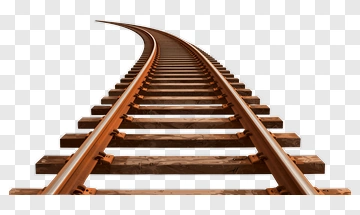 Curved Railway Track PNG