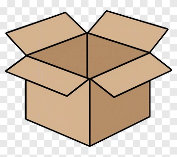 Open Cardboard Box PNG