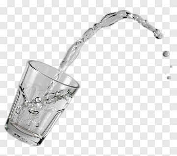 Water Pouring From A Glass PNG