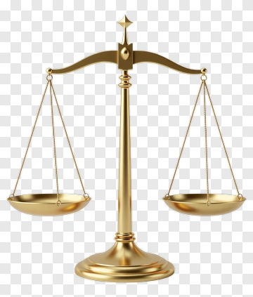 Golden Balance Scale PNG