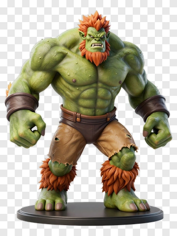 3D Cartoon Monster Character PNG