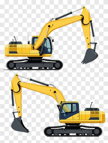 Excavator Construction Machinery PNG