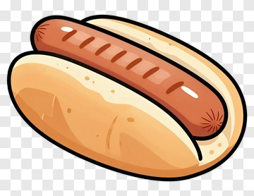 Cartoon Hot Dog PNG