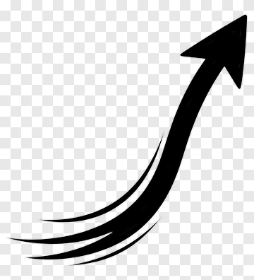 Arrow Pointing Upward With Motion Lines PNG