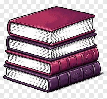 Stack Of Colorful Books PNG
