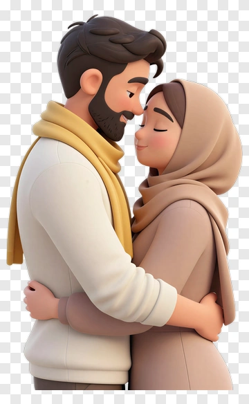 Couple Embracing In A Warm Hug PNG