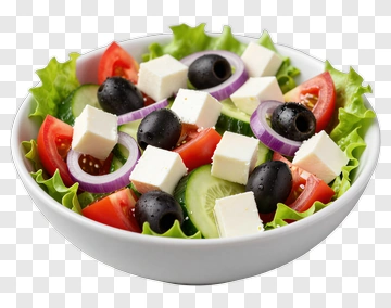 Fresh Salad With Vegetables And Feta Cheese PNG