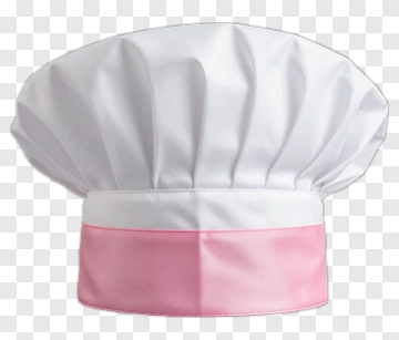 Chef Hat With Pink Band PNG