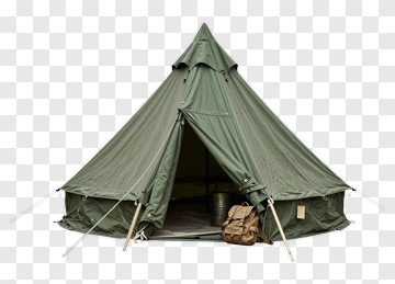 Green Camping Tent PNG