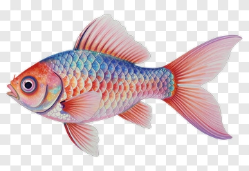 Colorful Goldfish PNG