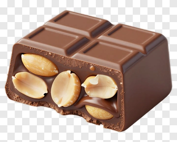 Chocolate Bar With Nuts PNG
