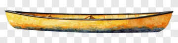 Watercolor Canoe With Yellow And Blue Gradient PNG