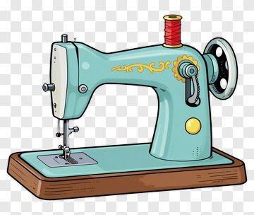 Cartoon Sewing Machine PNG