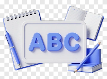 Blue Abc Learning Materials PNG