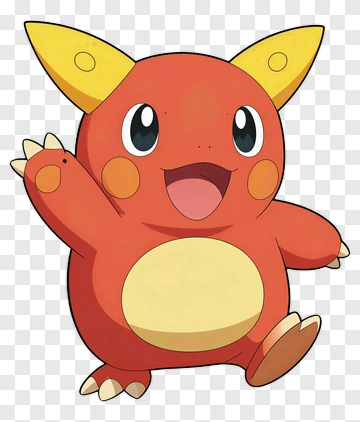 Happy Cartoon Character Waving PNG
