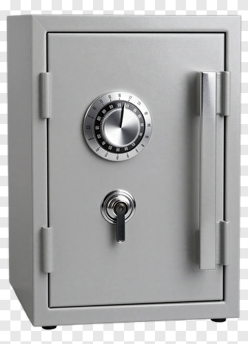 Metal Safe With Combination Lock PNG