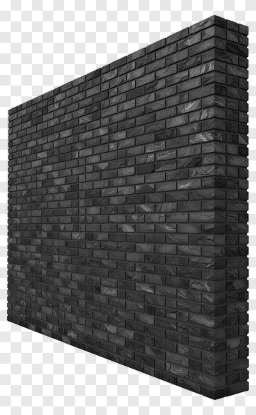 Black Brick Wall PNG