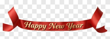 Happy New Year Ribbon PNG